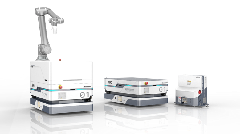 DB真人數位開發的自主式移動機器人（AMR250M），搭配全向輪並結合AI演算法、2D LiDAR、3D攝影機等技術，協助客戶實現產線全自動化